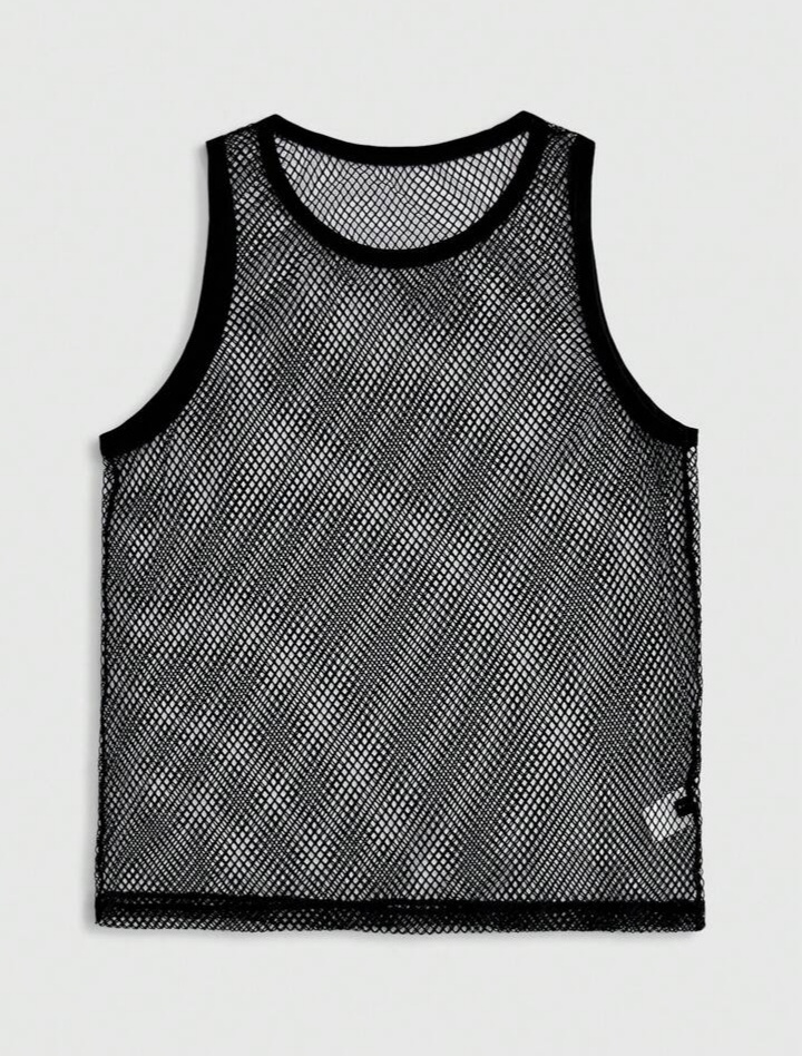 Men's Fashion Street Mesh Loose Tank Top